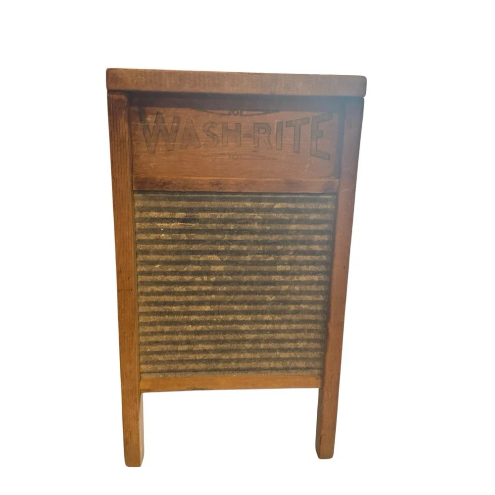 National Washboard Co. Wood & Zinc No. 28 Memphis Chicago Vintage Decor Laundry